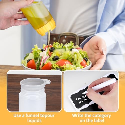 3PCS Squeeze Condiment Bottles