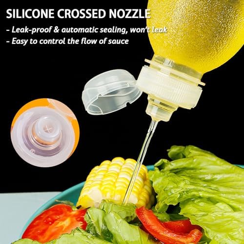 Parbee 10oz Leak-Resistant Squeeze Bottles 4-Pack