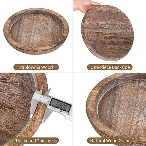 Hanobe Rustic Wooden Serving Tray Perfect for Gatherings