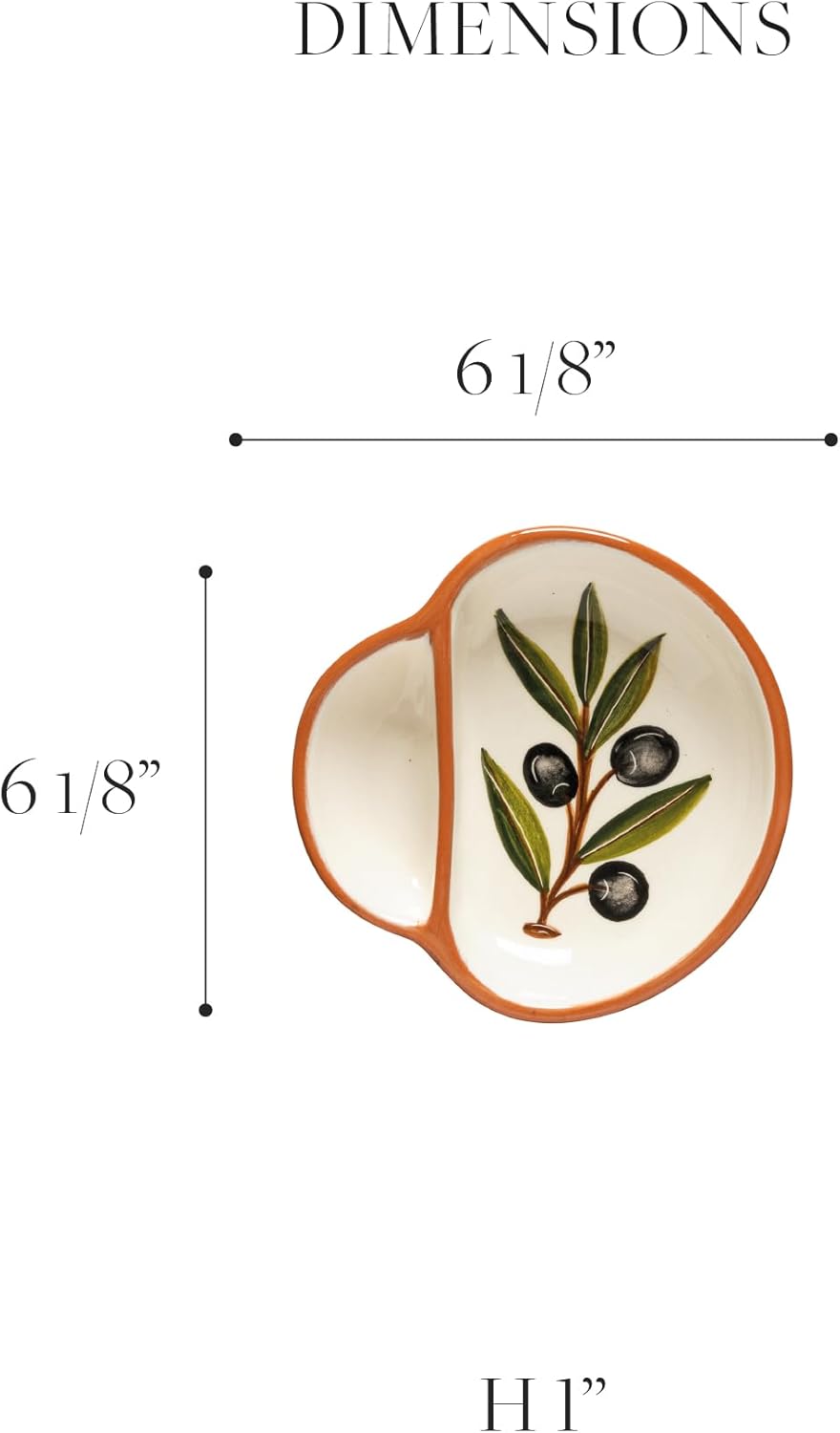 Casafina 6 Ceramic Olive Dish
