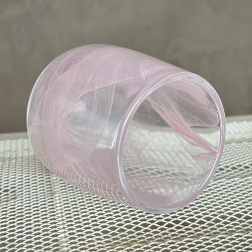 Premium Pink Glass Tumbler Decorative Toothbrush Cup