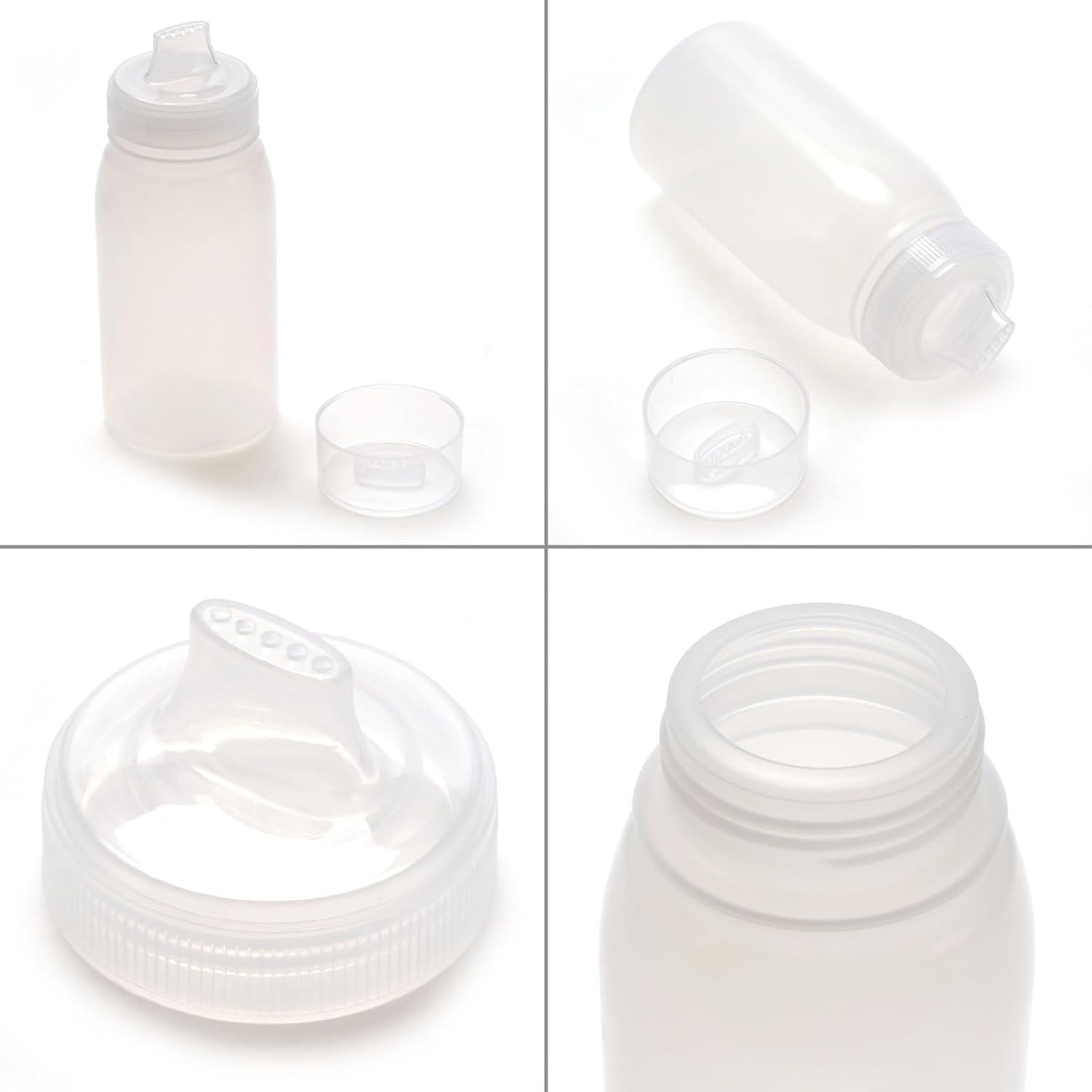 6-Piece Reusable Squeeze Bottles for Condiments
