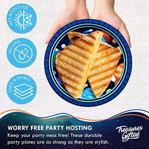 Outer Space Plates Set - Astronaut Party Decorations