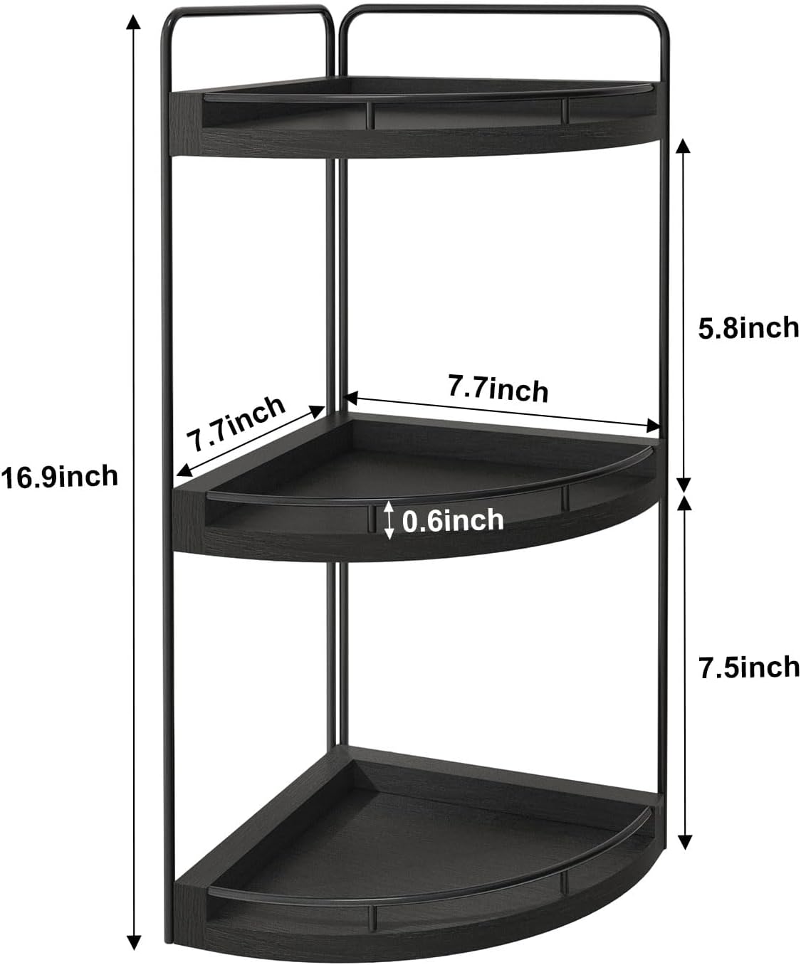 Stylish Rustic 3-Tier Bathroom Organizer