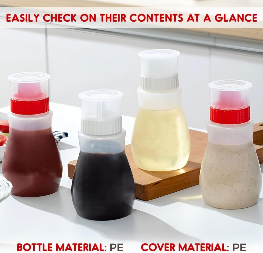 2-Piece 8oz Squeeze Condiment Bottles