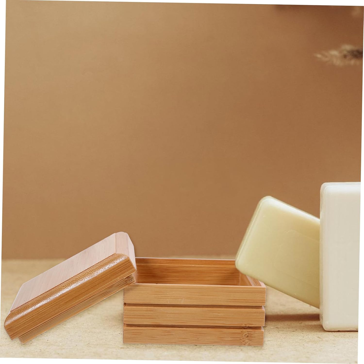 Natural Wood Soap Dish for Bathroom Kitchen Lightweight Stylish