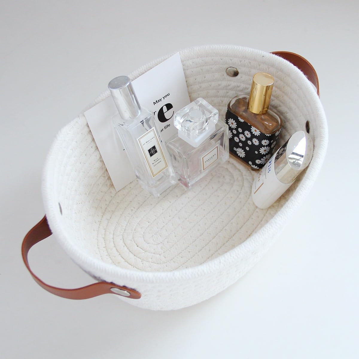 Versatile Woven Basket for Bathroom Storage