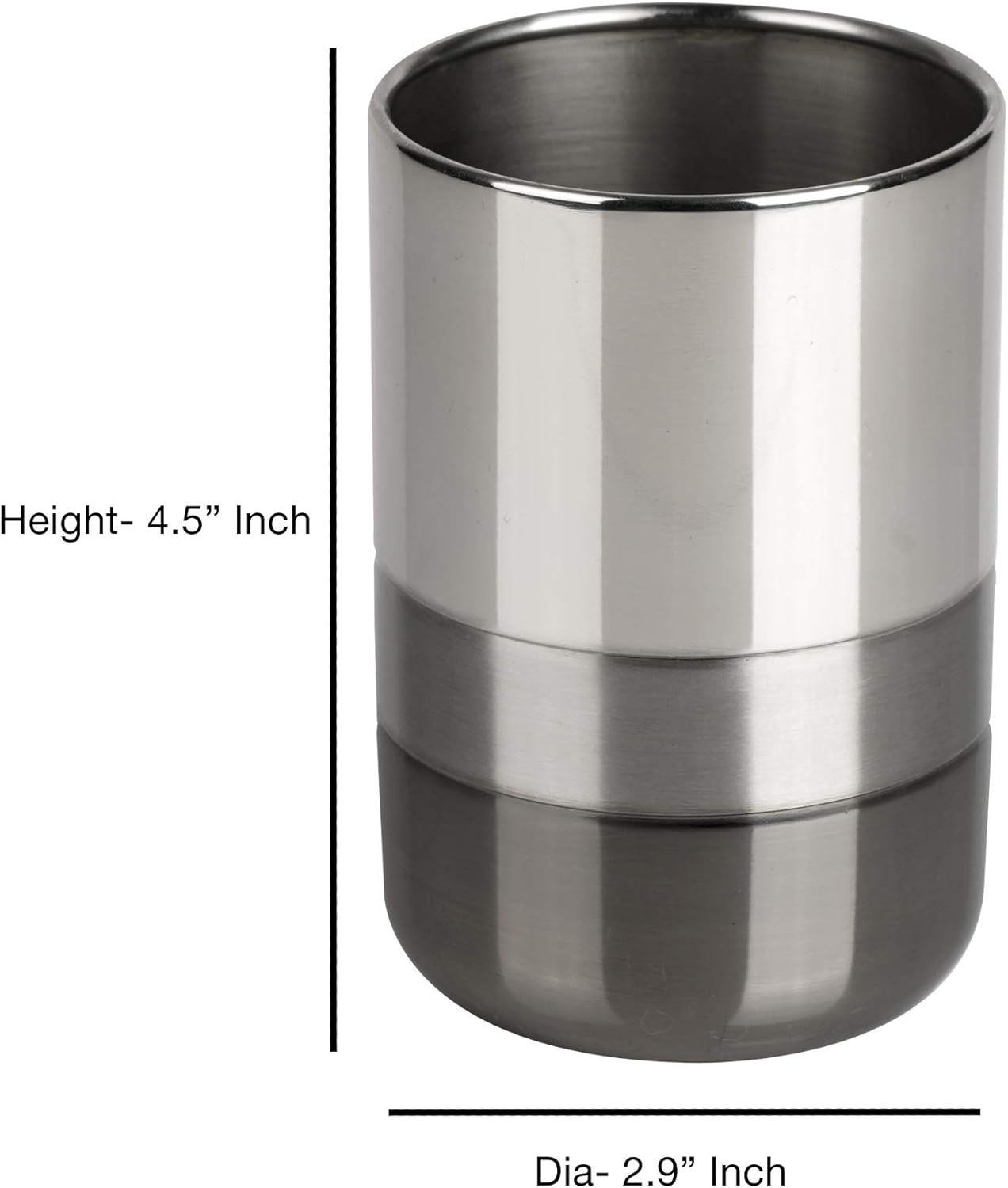 Nu Steel Triune Tumbler Makeup Brush Holder