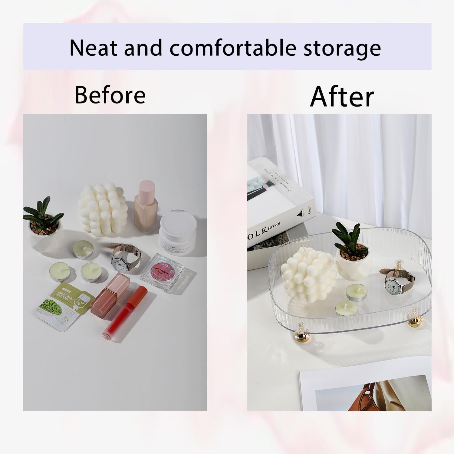 Spartan Clear Acrylic Perfume Tray