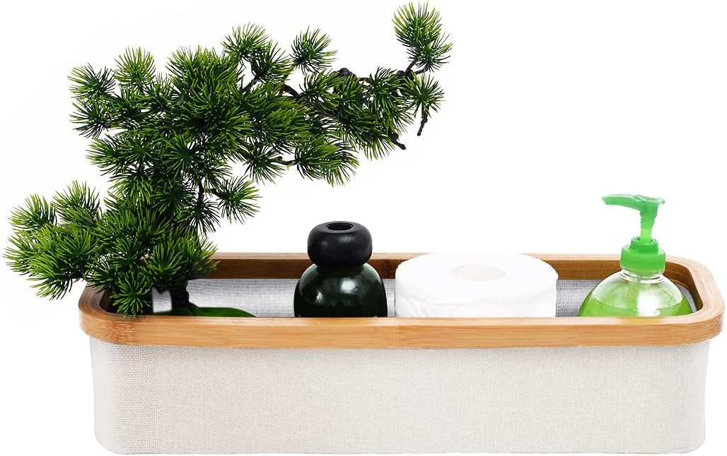 Bamboo Collapsible Toiletry Organizer - Compact Storage Solution