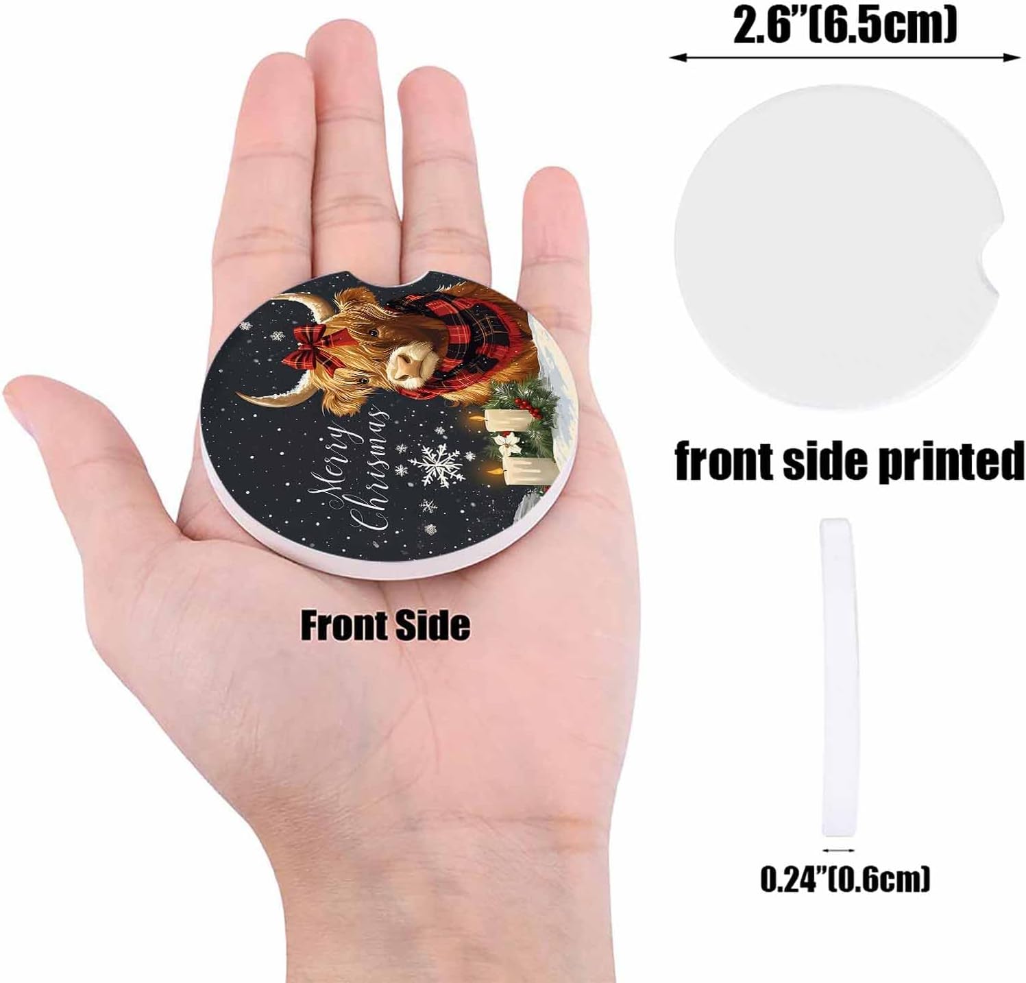 Litter StarCar Coasters Christmas Gift Set 4 Pcs