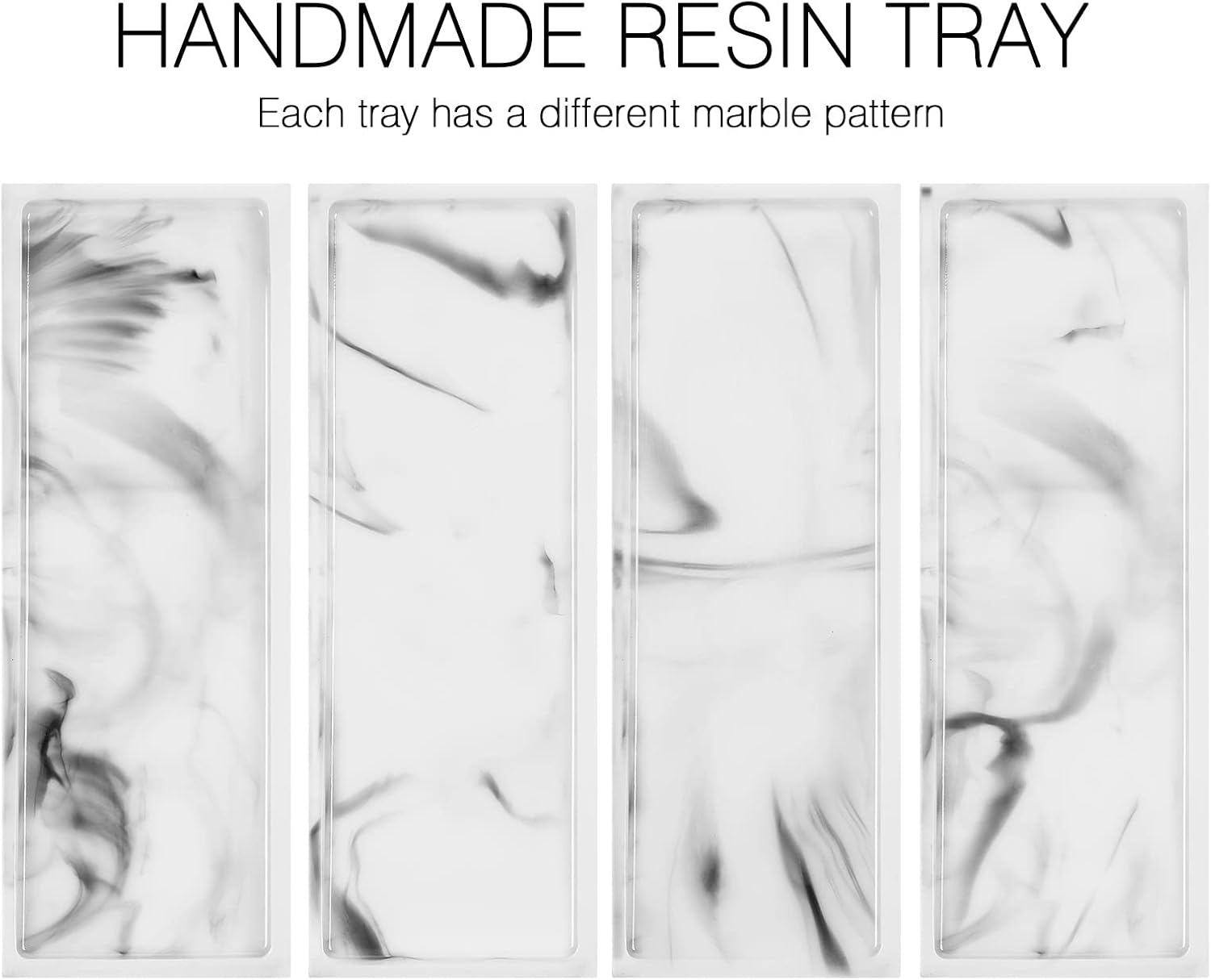 Luxspire Marble Vanity Tray