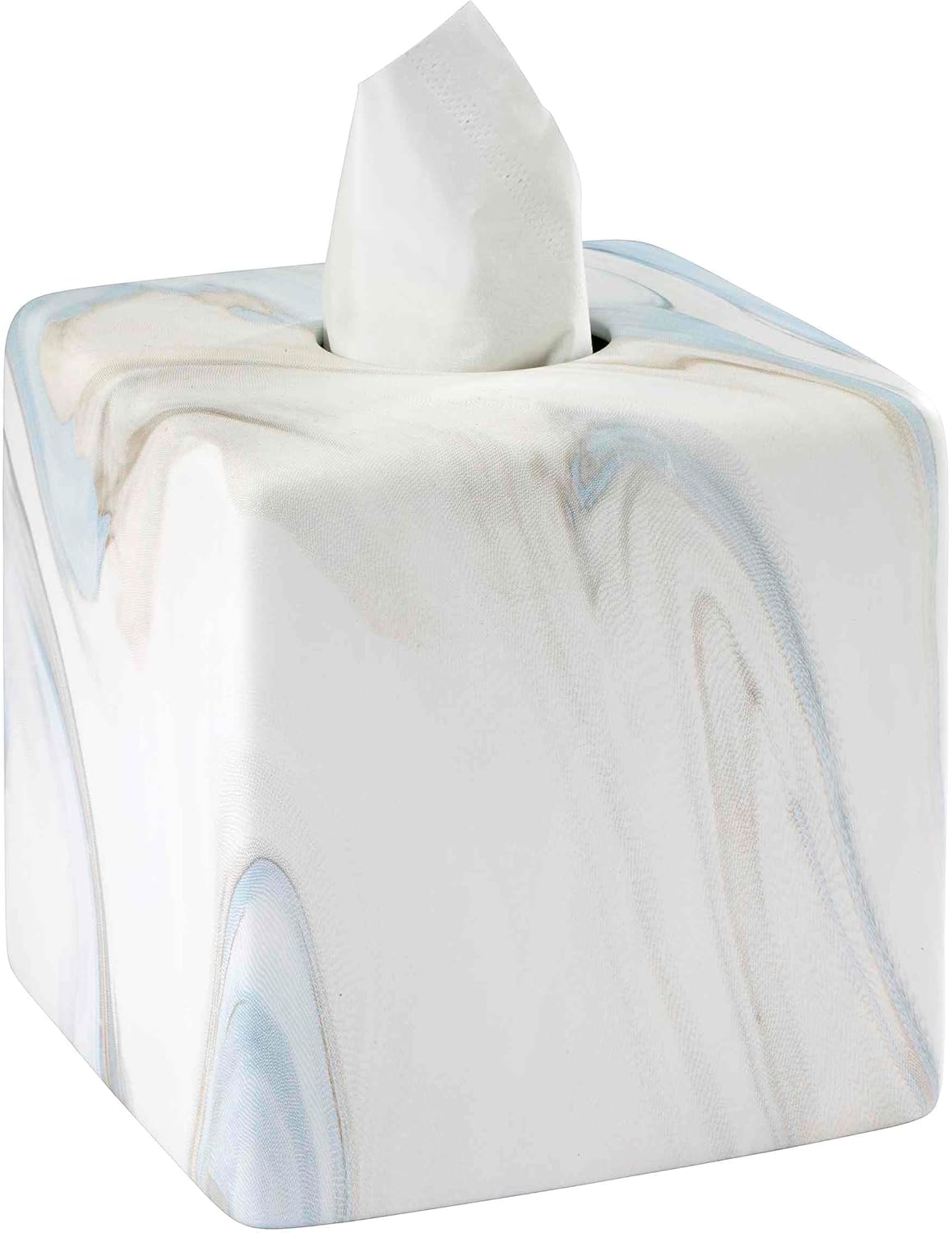 Avanti Resin Tissue Box Cover Blue