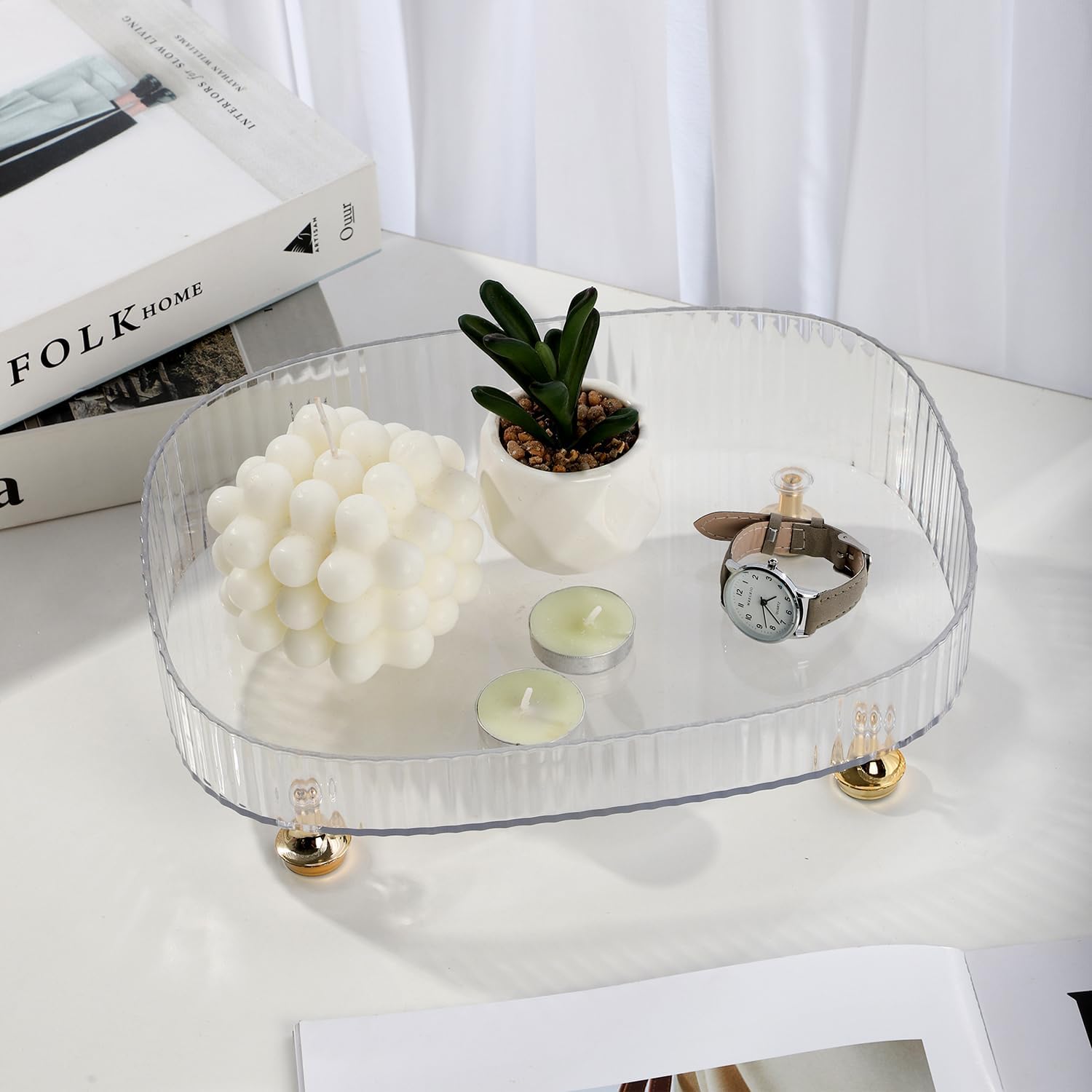 Spartan Clear Acrylic Perfume Tray