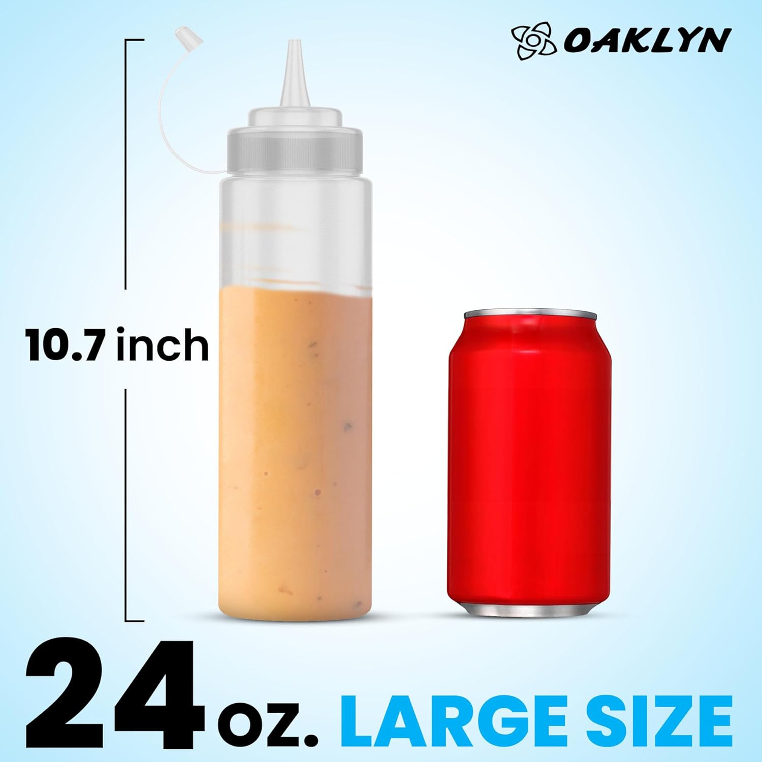 Oaklyn Squeeze Bottles 24oz 3-Pack