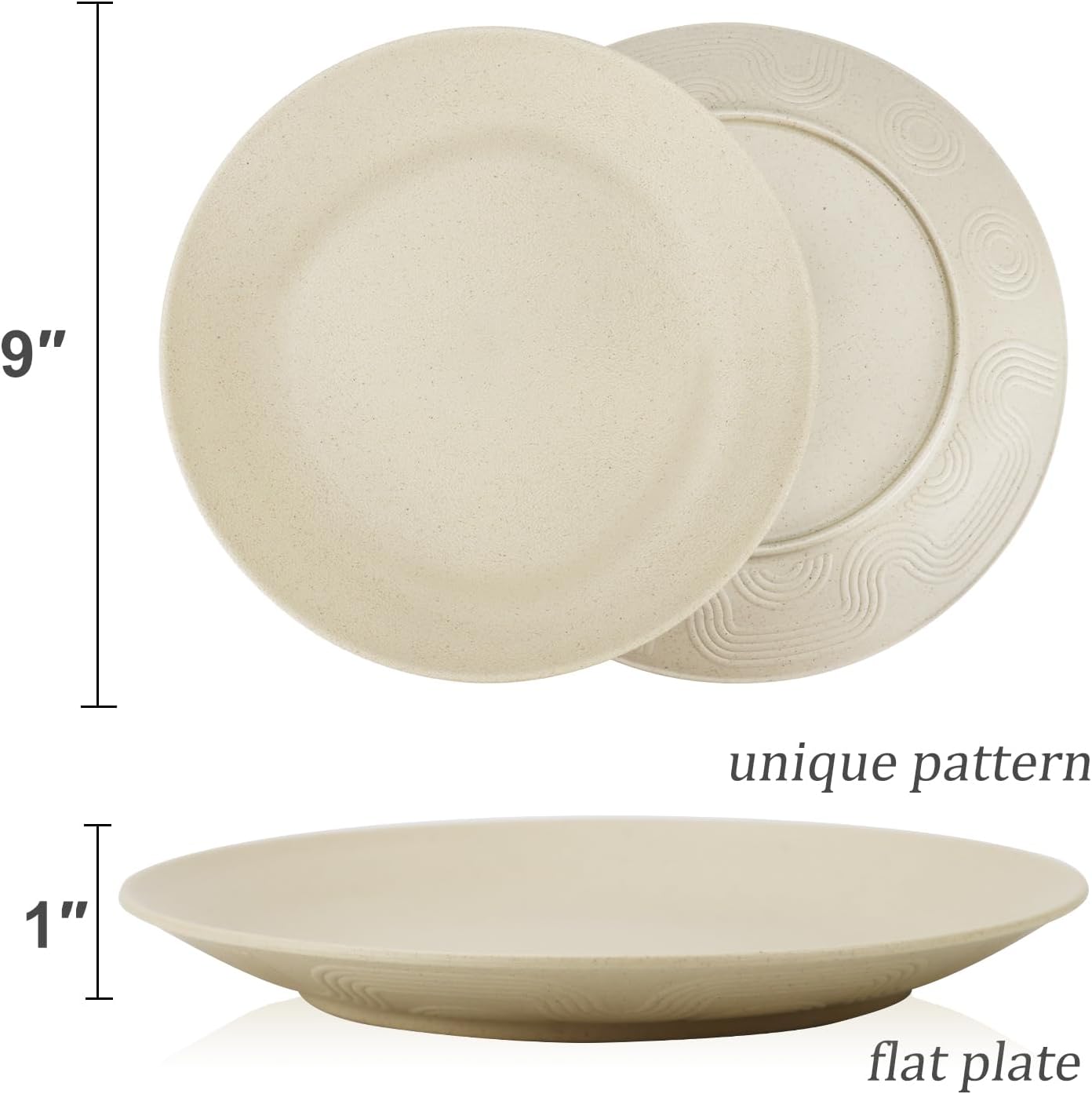 Wrova Wheat Straw Dinner Plates