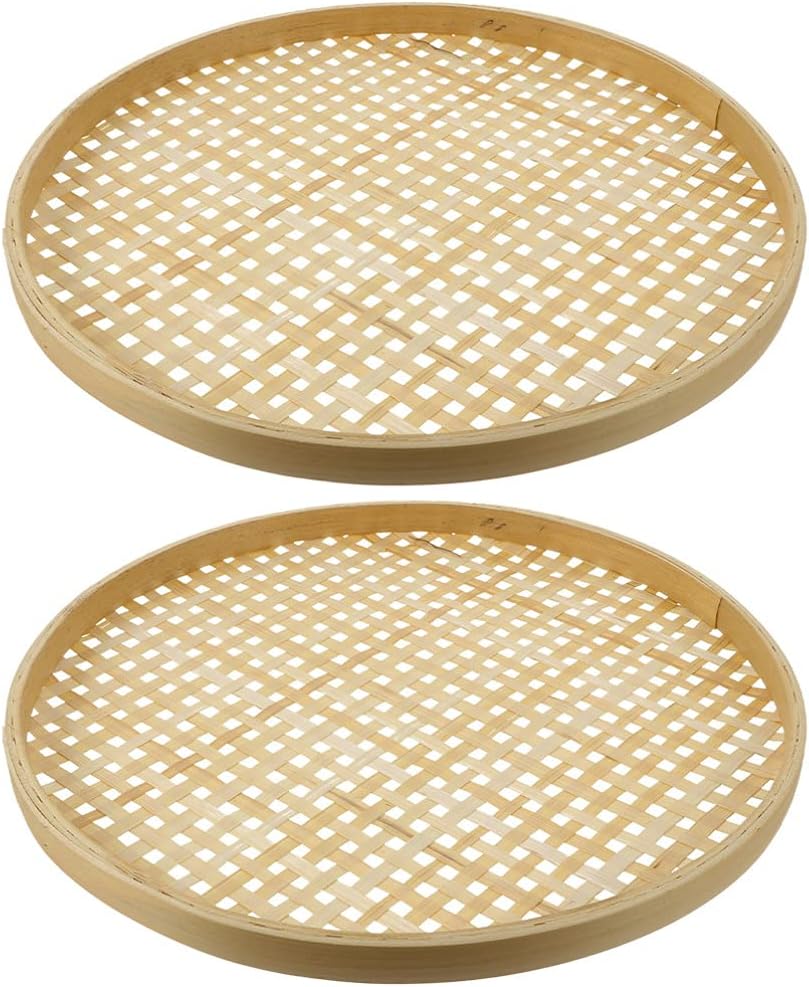 Bamboo Storage Baskets for Kitchen Dining