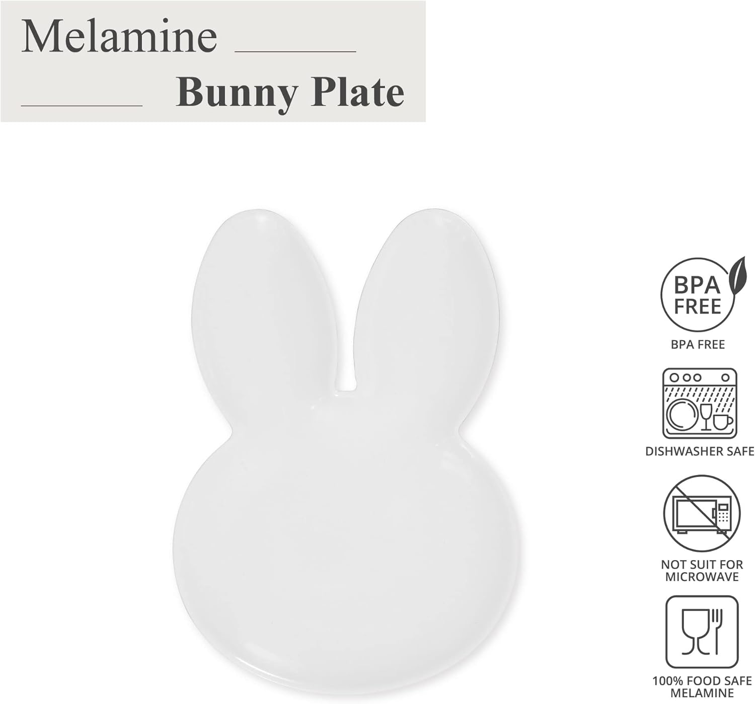 Factor Supreme - Easter Bunny Melamine Dinner Plate Set