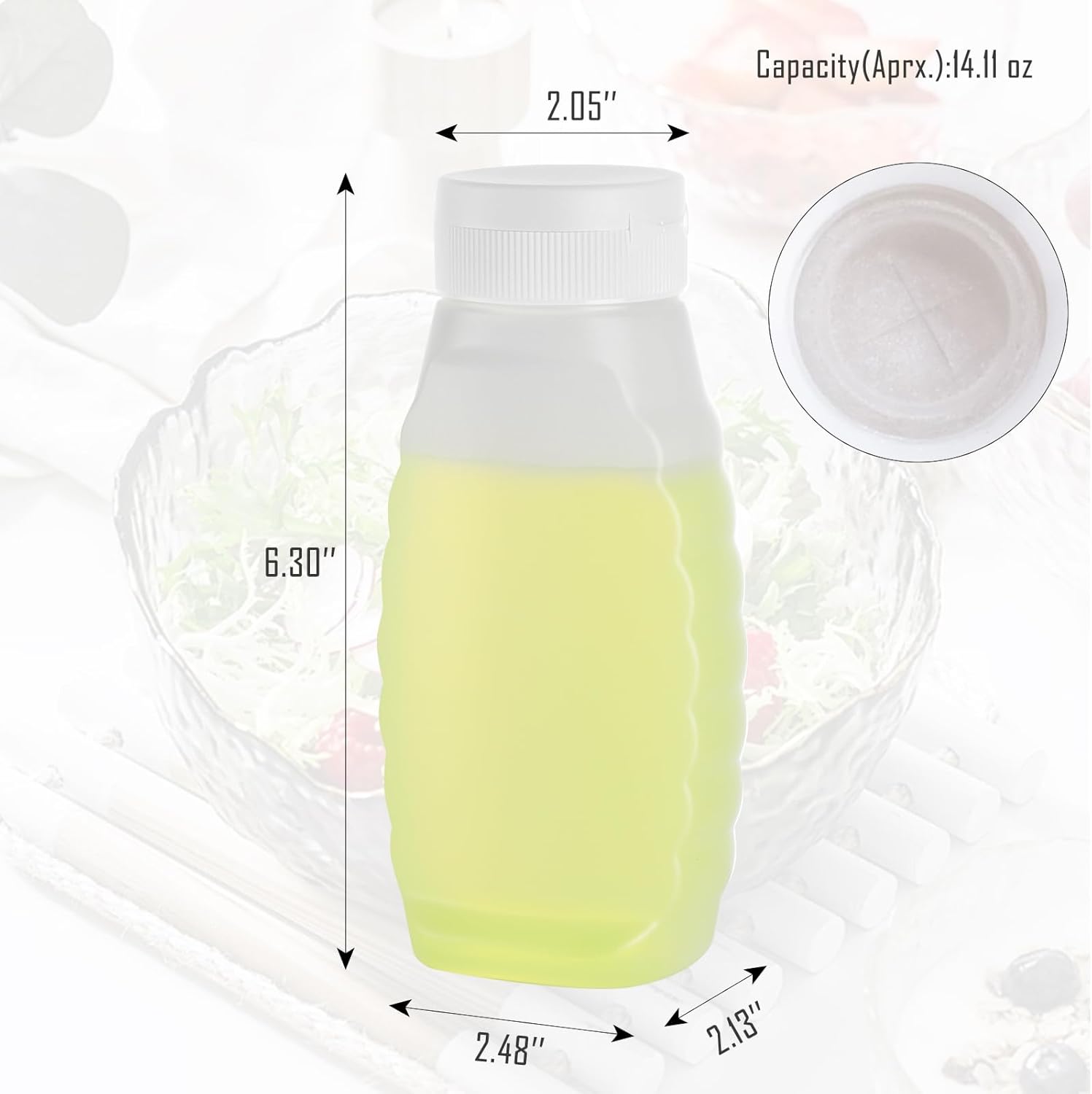 RAMFIYN 6-Pack Condiment Squeeze Bottles