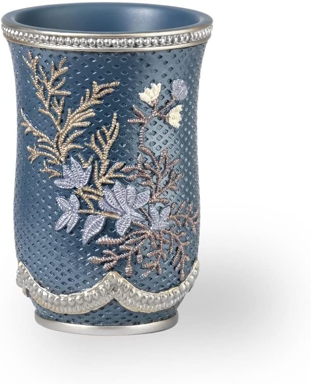 Popular Bath Capri Tumbler in Slate Blue Modern Design for Any Bathroom