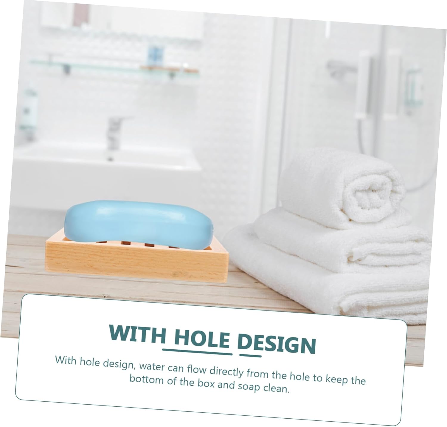 Simple Beech Wooden Soap Dish