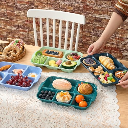 Pinkunn Retro 8-Piece 13 Divided Plates