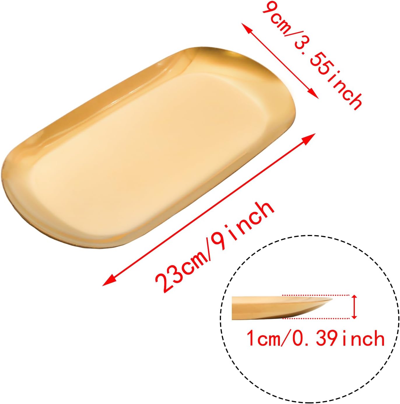 Elegant Pocoxll Vanity Trays Set - Gold Accent for Bathroom Kitchen