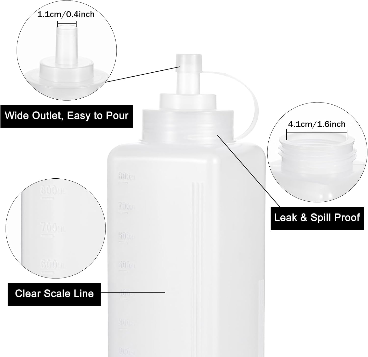 Sturdy Squeezer Bottle for Saucy Goodness - 27oz800ML