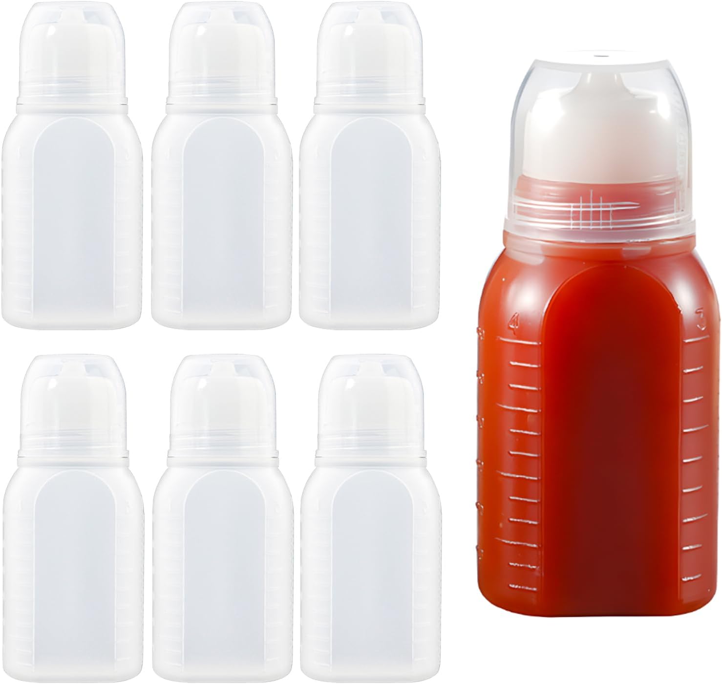 Squeeze Bottle Set for Salad BBQ and More