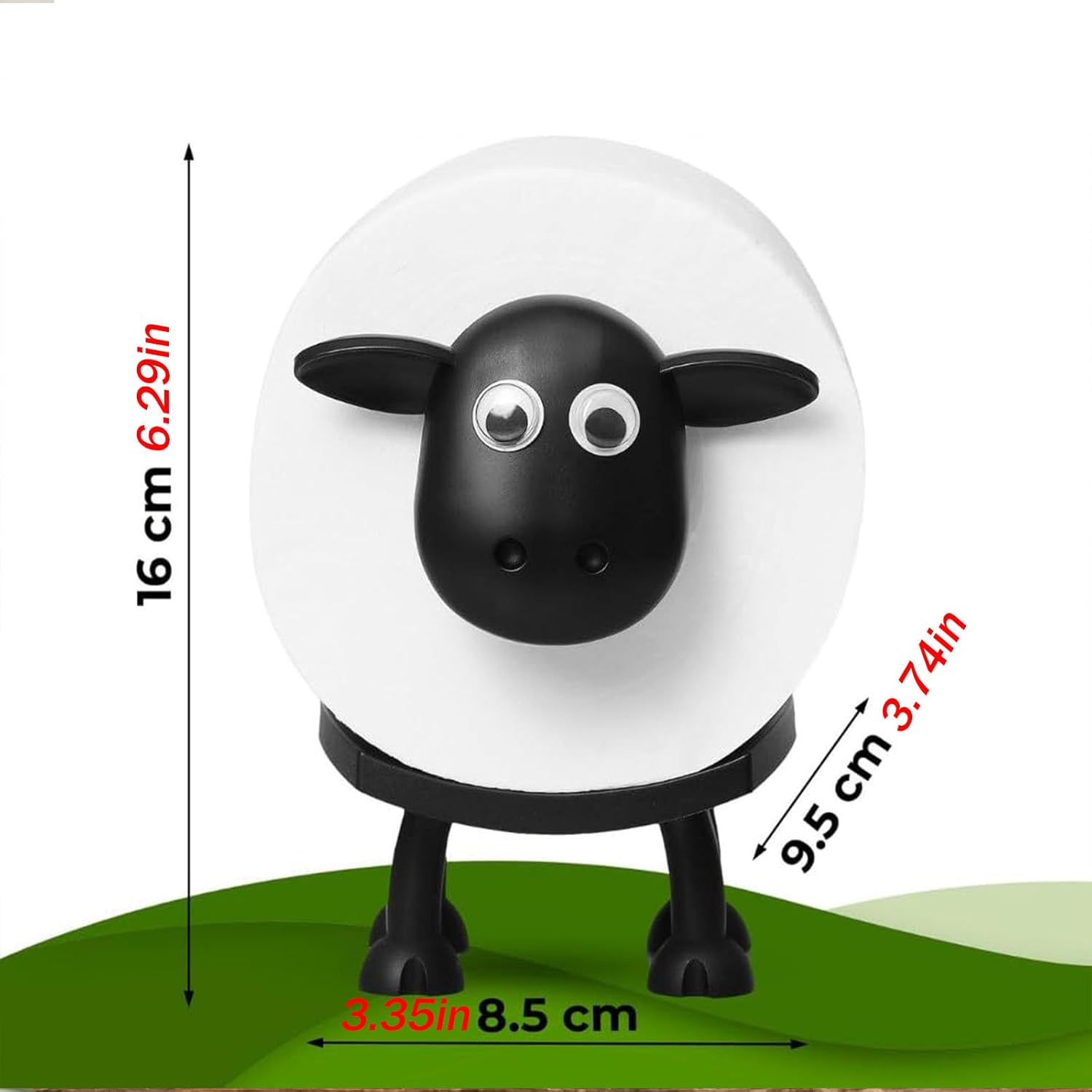 Adorable Sheep Sequence Toilet Paper Holder