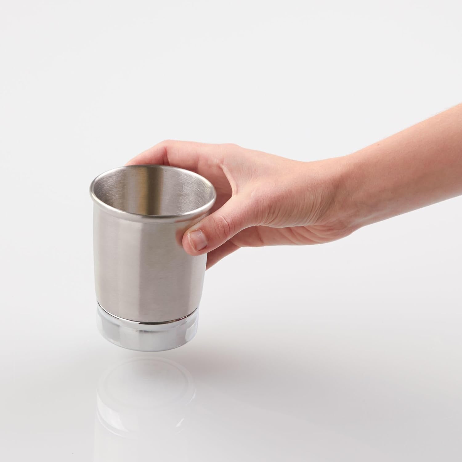 iDesign Stainless Steel Bathroom Tumbler Set of 2 Split Finish