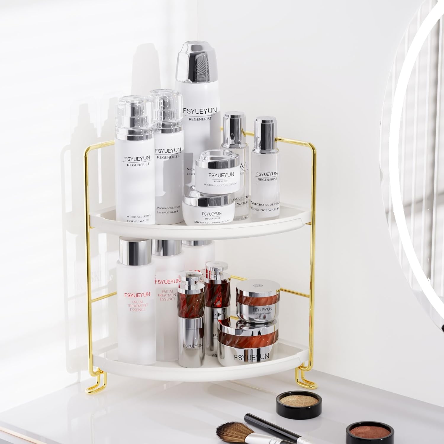 Premium 2-Tier Corner Organizer for Bath