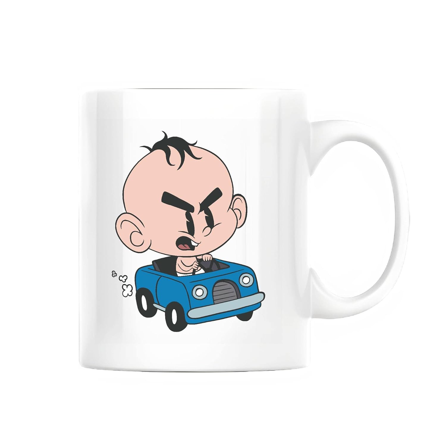 Surprise Toddler mug with Angry Baby Car inside