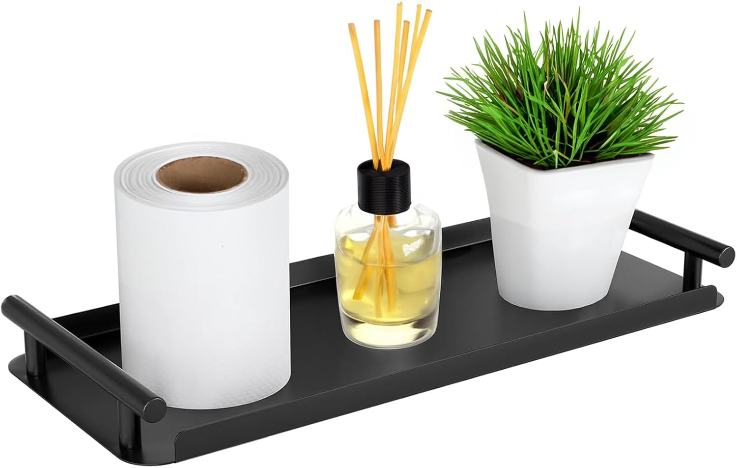 Sturdy Metal Toilet Basket with Handles for Bathroom Kitchen