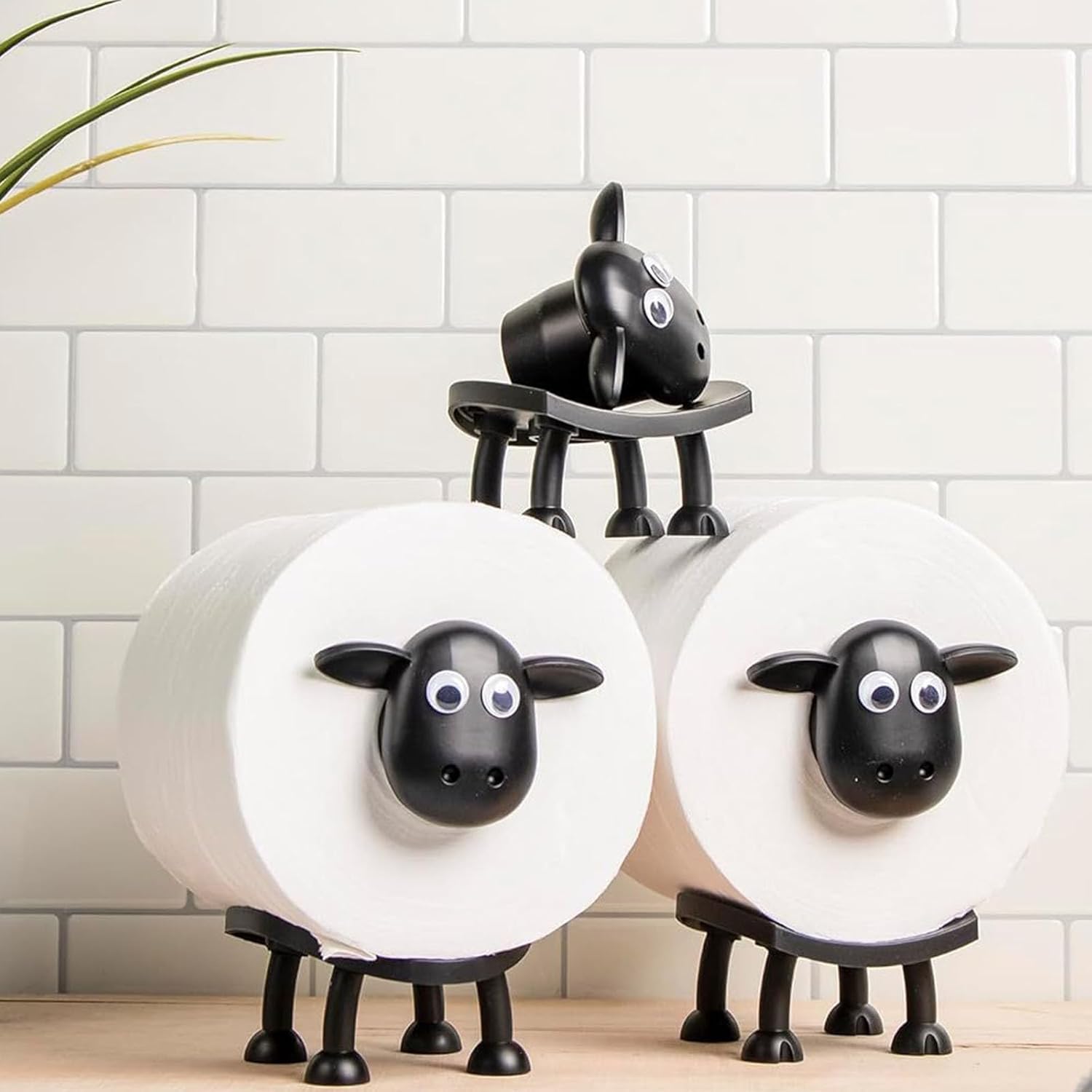 Adorable Sheep Sequence Toilet Paper Holder