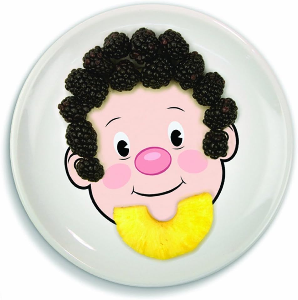 Genuine Fred Food Face Kids Dinner Plate