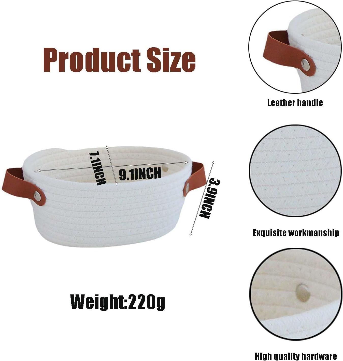 Versatile Woven Basket for Bathroom Storage