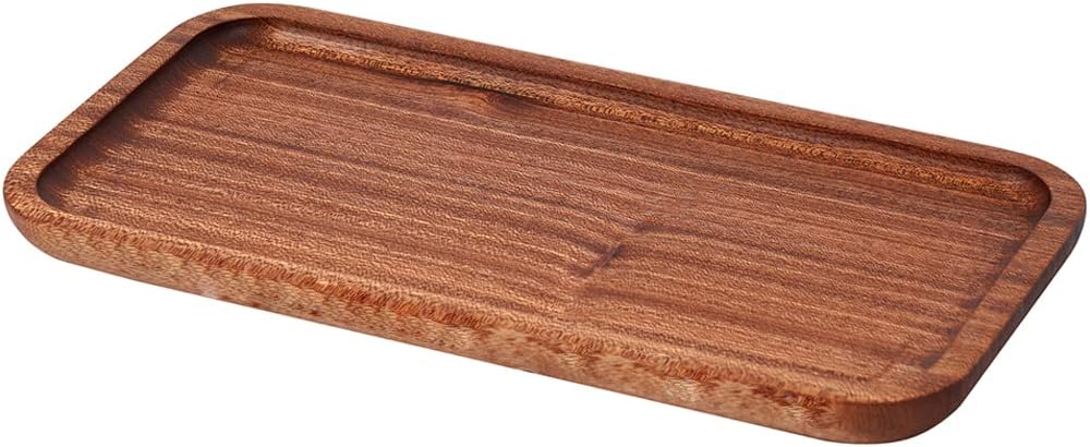 Sturdy Ebony Vanity Tray for Organization