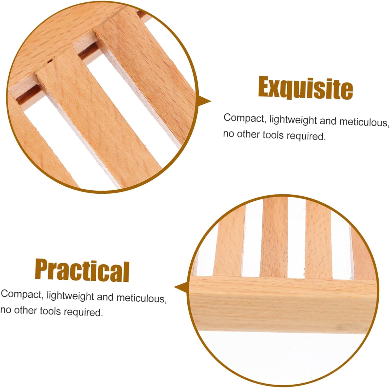Simple Beech Wooden Soap Dish