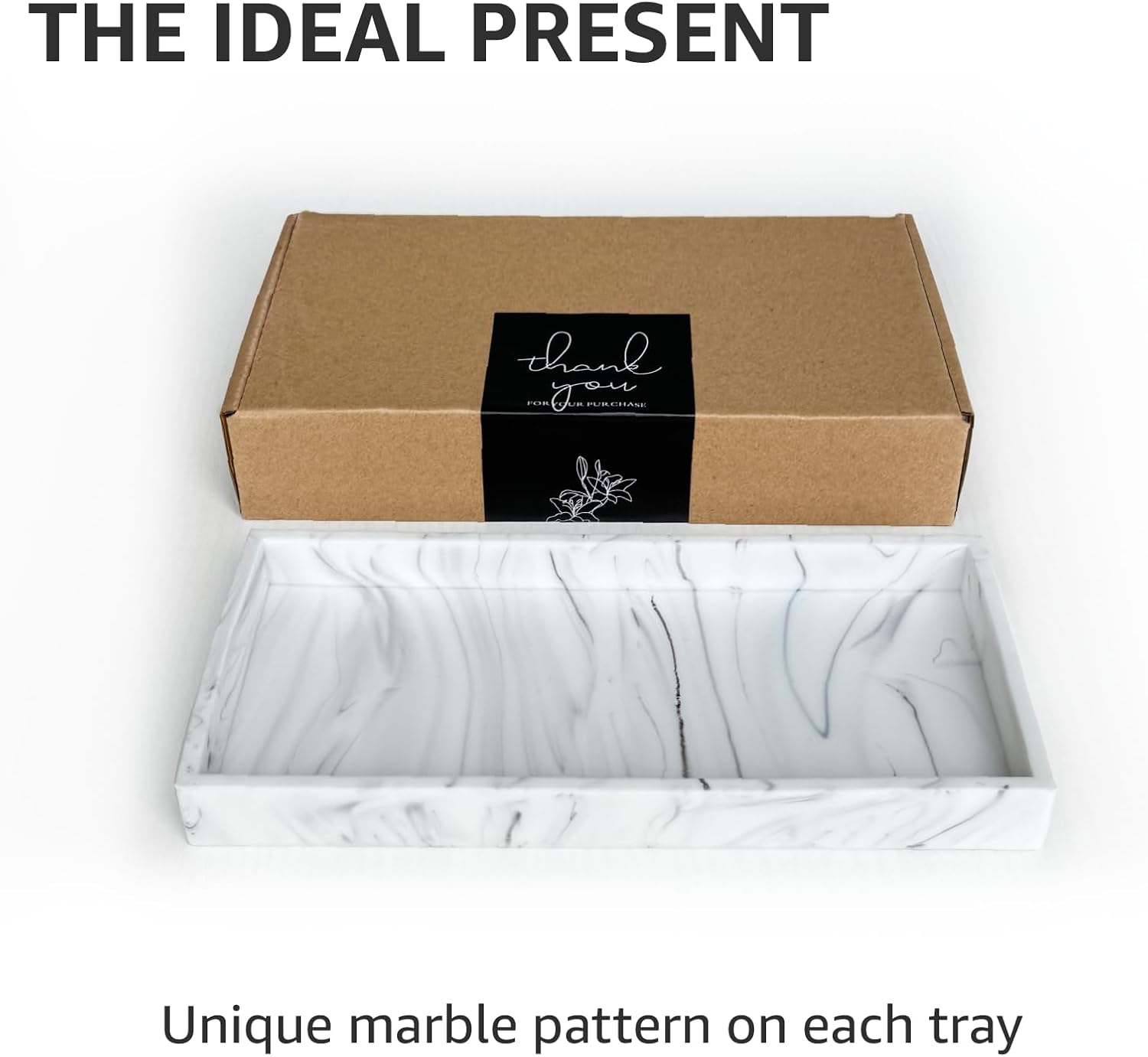 Lejourenor Marble Vanity Tray - 79 Inch Organizer