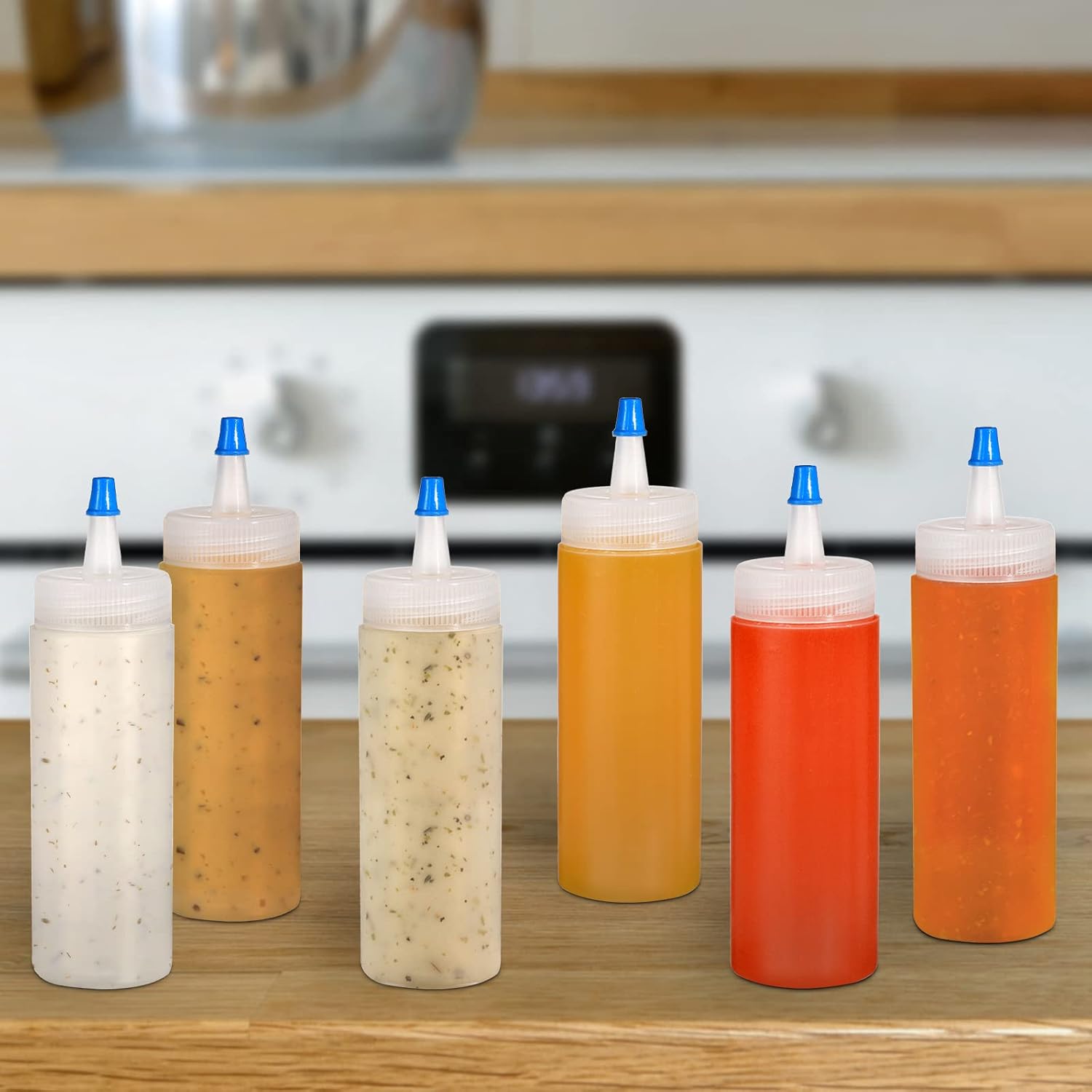 Fasmov Squeeze Bottle 40-Pack for Kits Salads and More