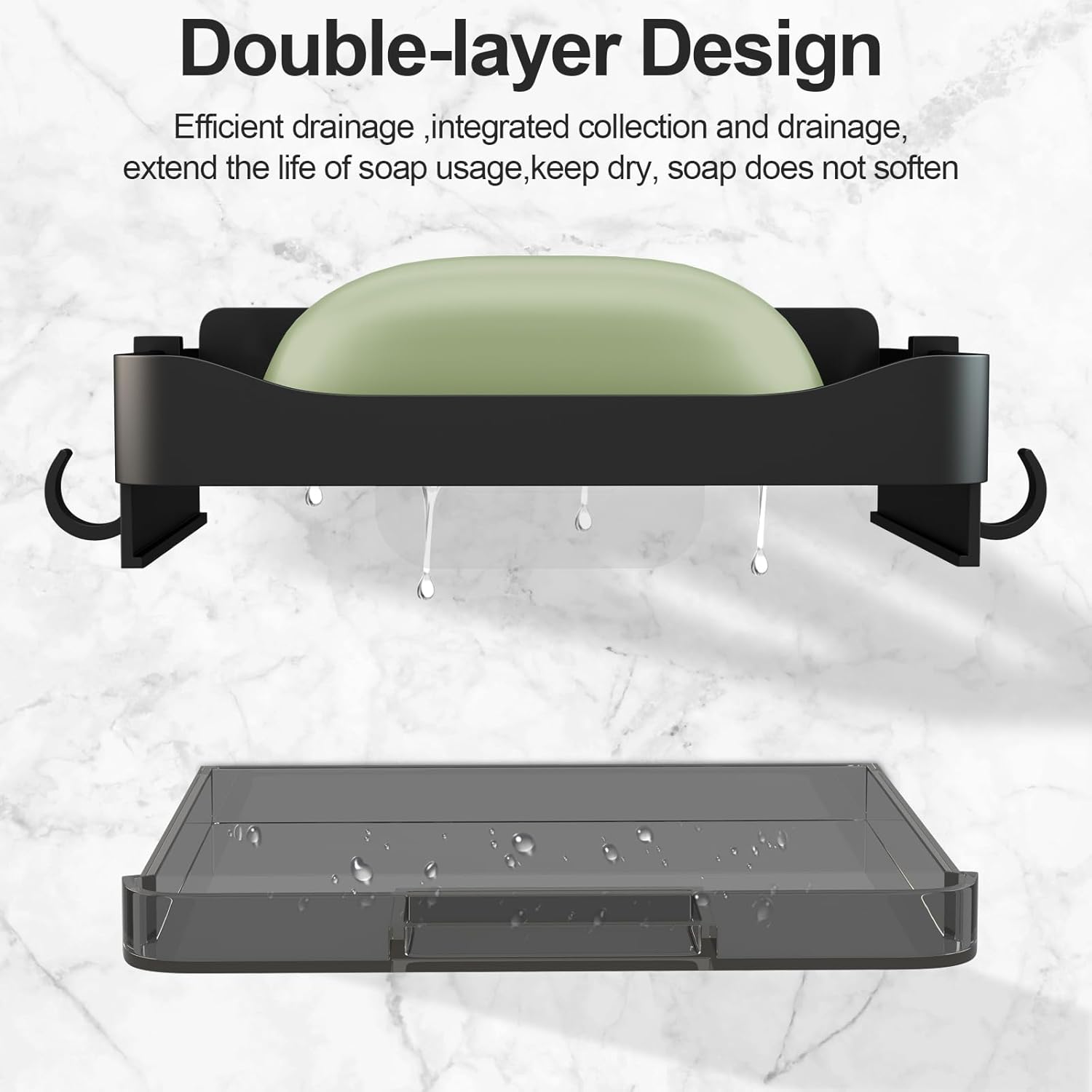 Space-Saving 2-Piece Soap Holders