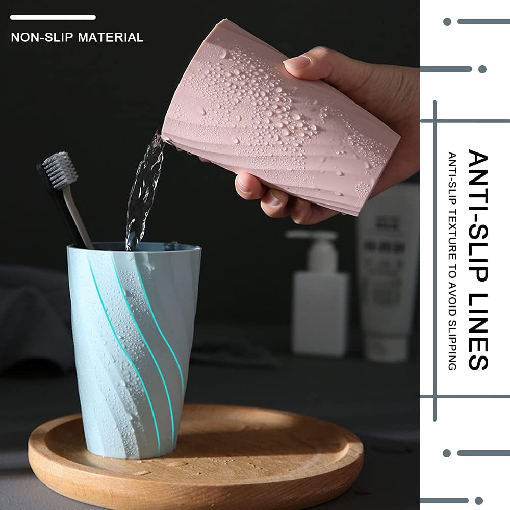 Sturdy Colorful 2-Pack Toothbrush Cup