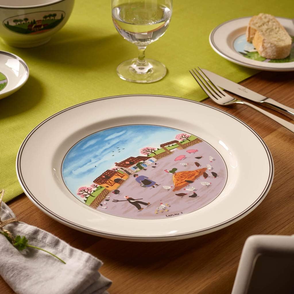 Villeroy Boch Design Naif Dinner Plate - Premium Porcelain WhiteColoured