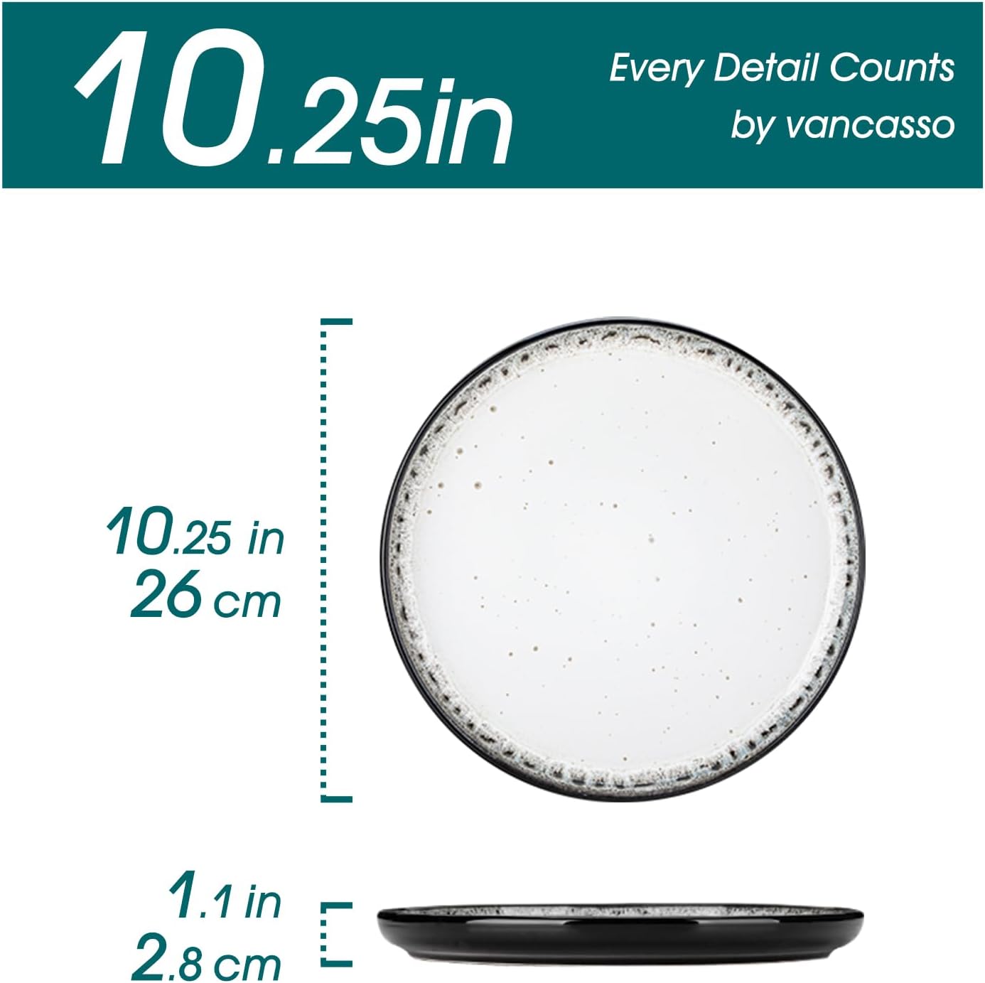 Vancasso PLAYA 6-Piece Dinner Plate Set