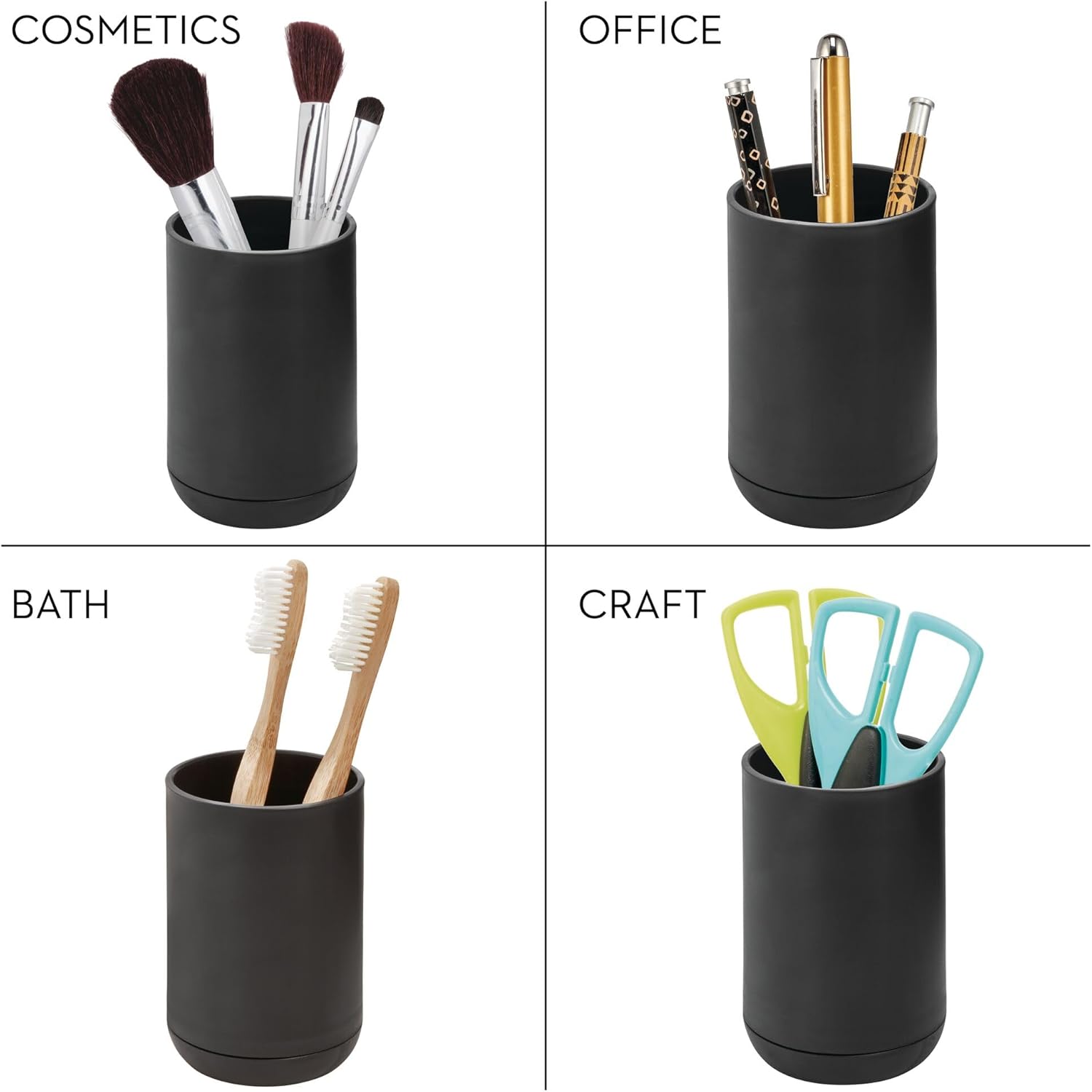Elegant Compact Soft Aqua Toothbrush Holder