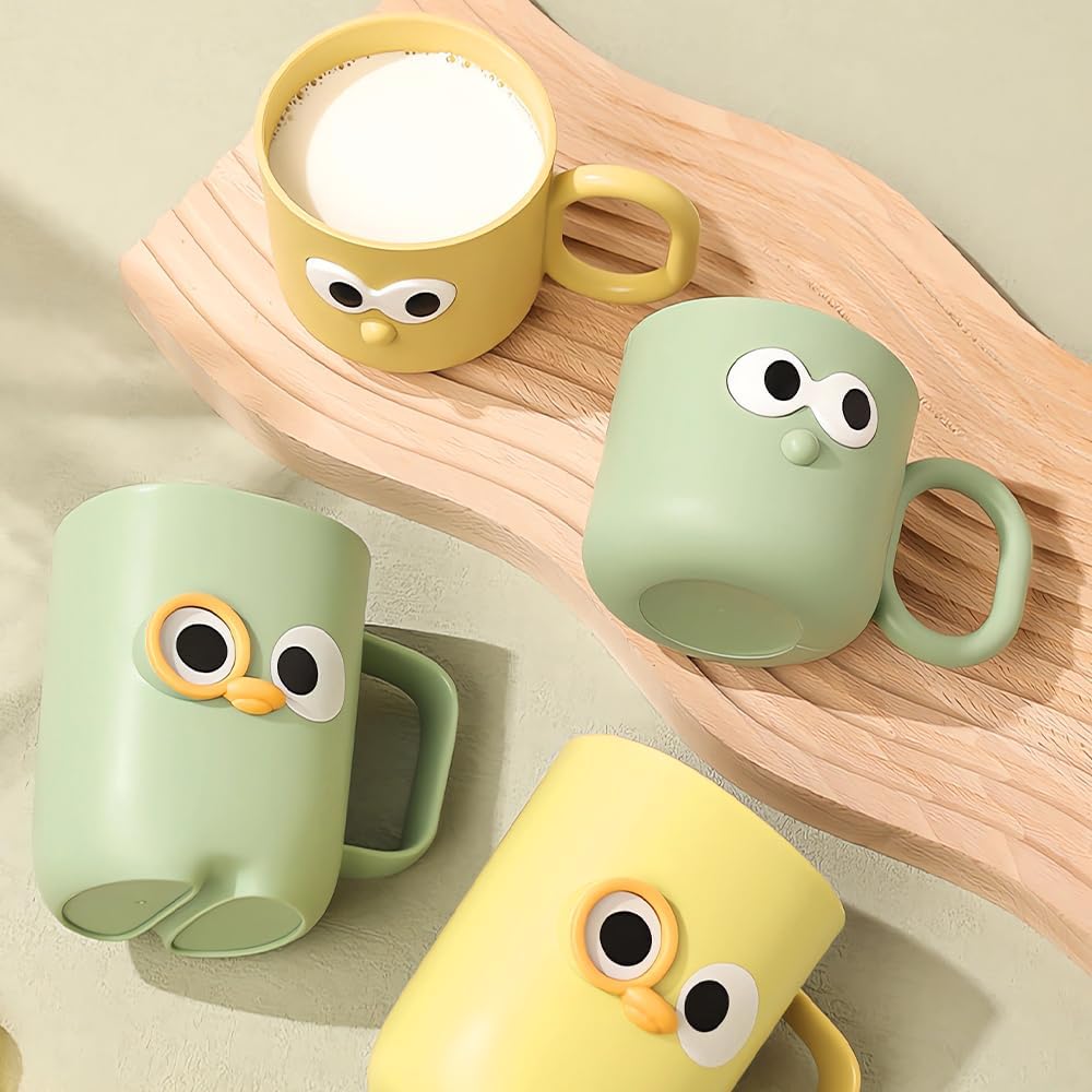 4-Piece Eco-Friendly cartoon Toothbrush Holders for Kids and Adults