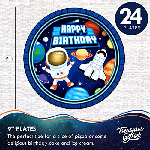Outer Space Plates Set - Astronaut Party Decorations