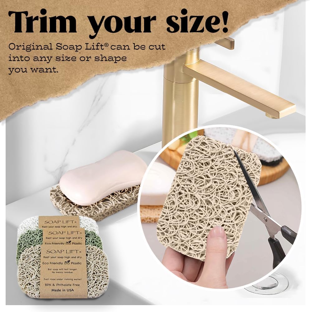 Soap Bar Holder with BPA-Free Bioplastic Design