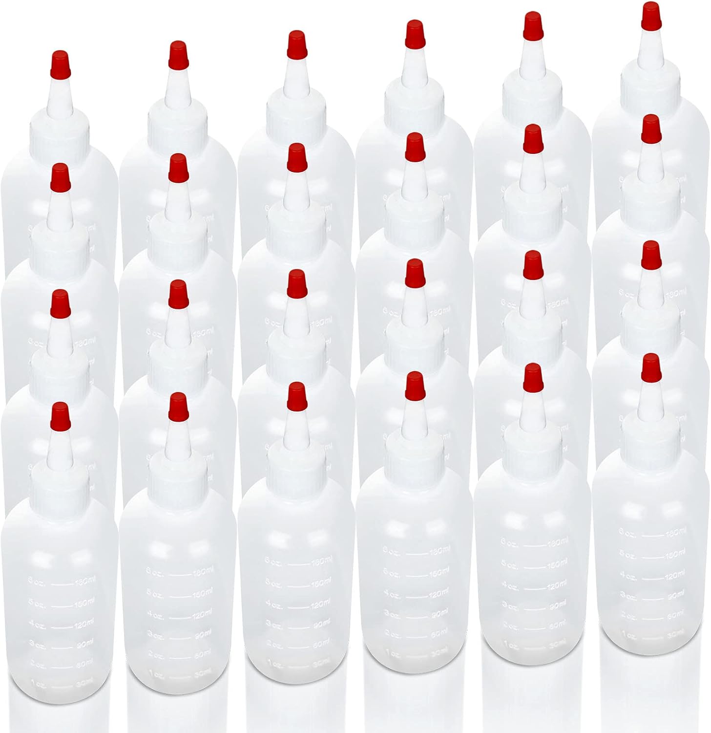 24 Pack Shanqian 6oz Squeeze Bottles